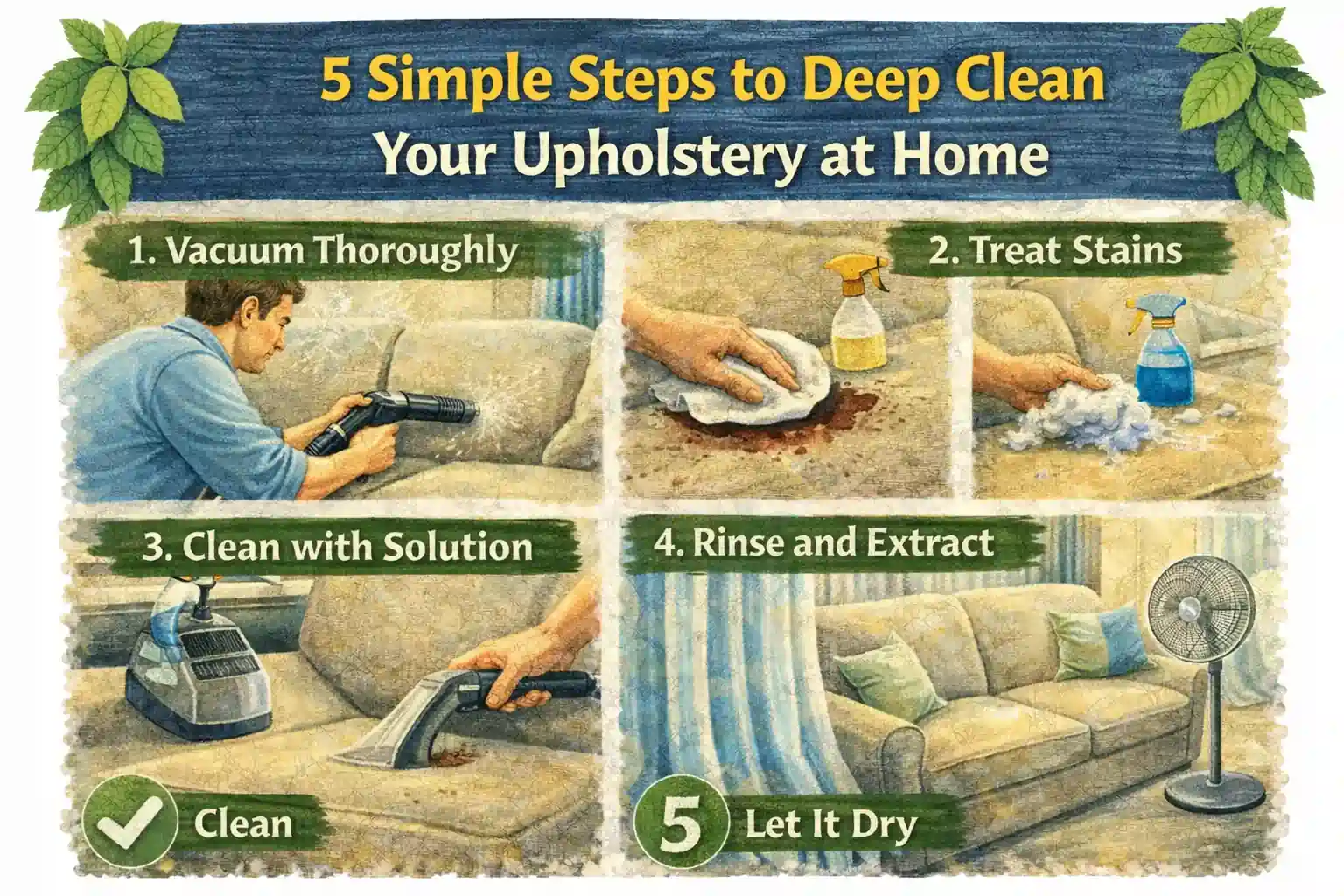 Deep Clean Your Upholstery at Home